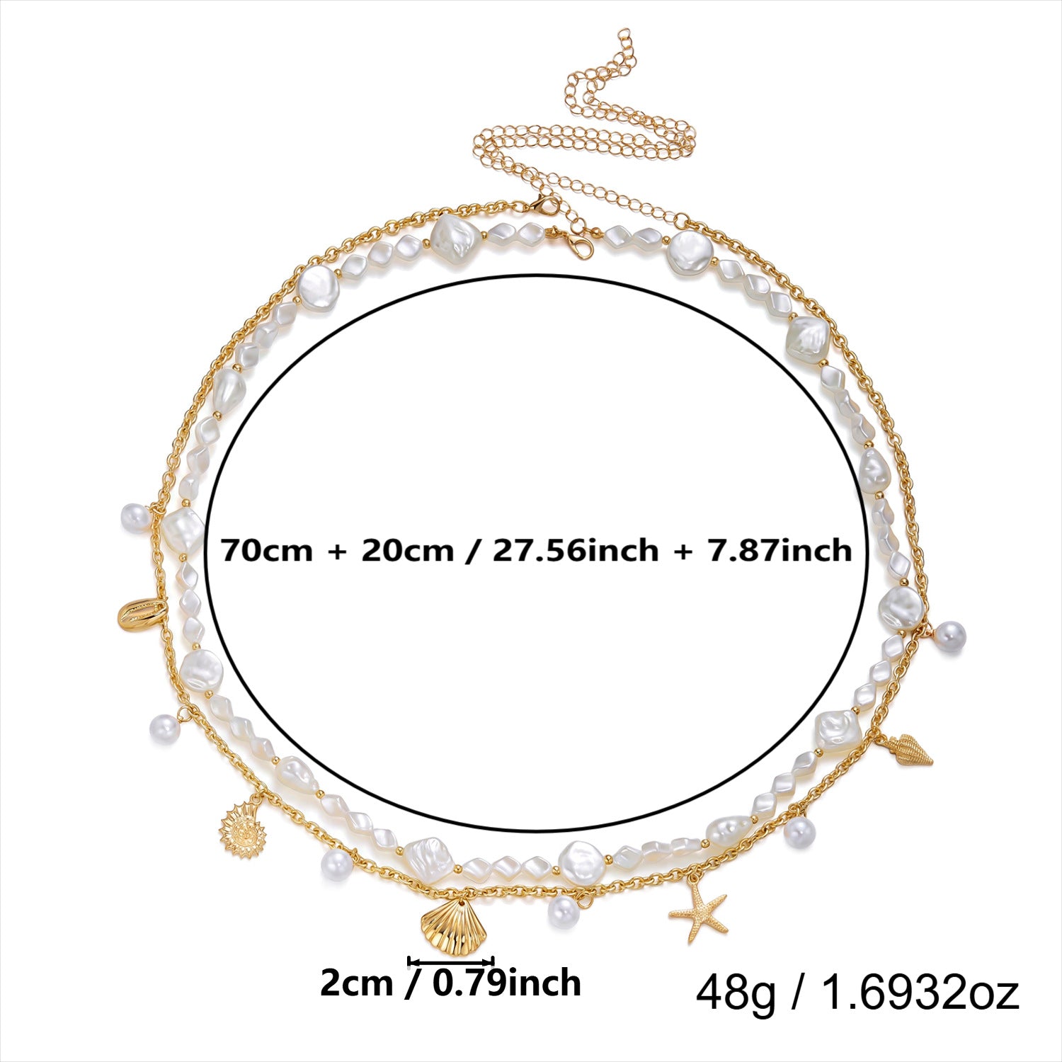 Fashion Double Layered Starifi - DippedShop Wholesale - #3907