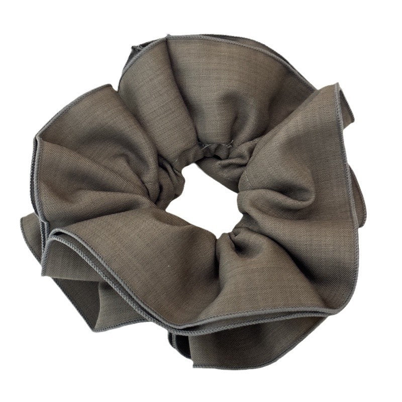 Minimalist Solid Color Double Layer Scrunchies 6W6HSR352
