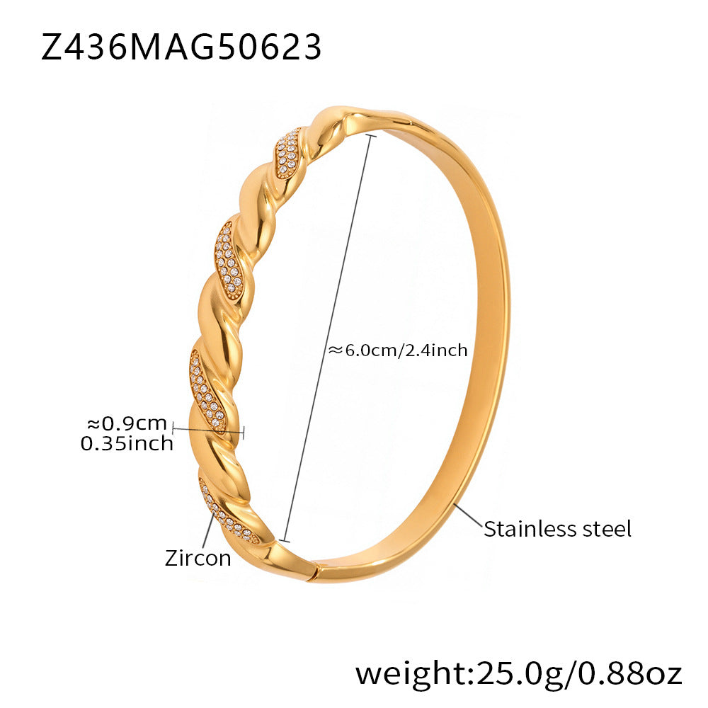 Elegant Cubic Zirconia Geometr - DippedShop Wholesale - #2675