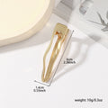 Vintage Metal Geometric Gold Plated Hair Clip MK2MBEP6W6HCP370