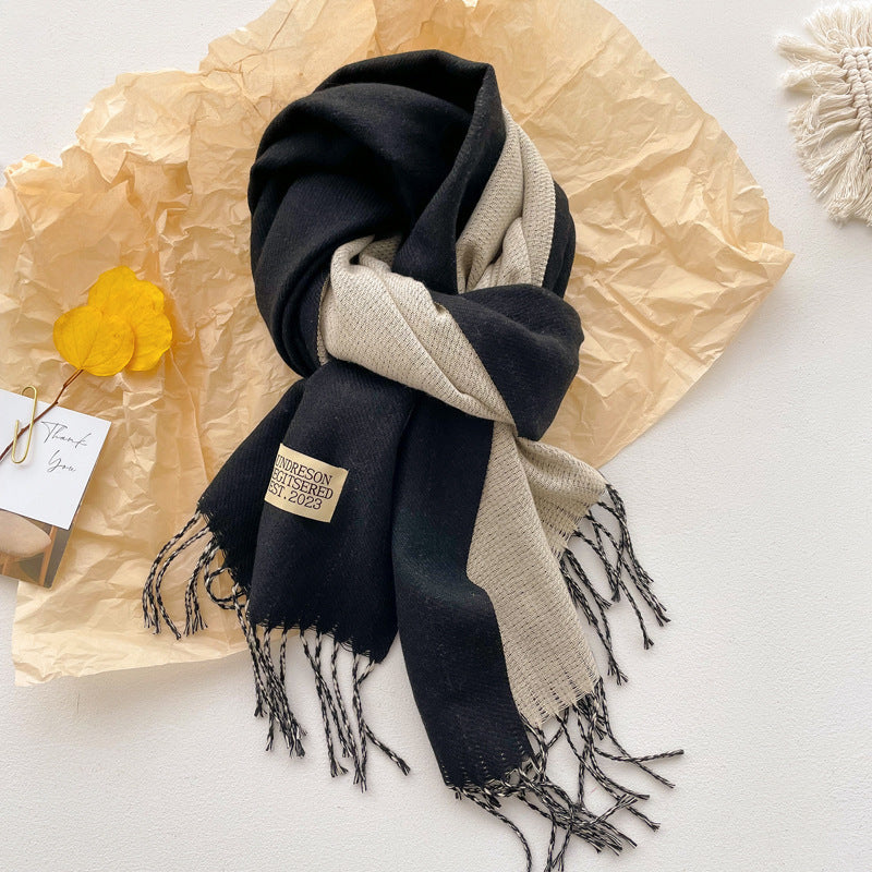 Reversible Fringe Scarf - DippedShop Wholesale - #6179