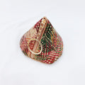 Cute Floral Print Cork Triangle Mini Coin Case 6S10BWB109