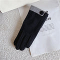 Button Decor Touchscreen Gloves - DippedShop Wholesale - #4403