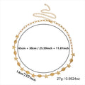 Simple Gold Plated Starfish Shell Waist Chain 8ZA6JBC106L