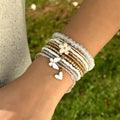 Boho Flower Butterfly Multi-Layer Beaded Bracelet 6W6JBR507