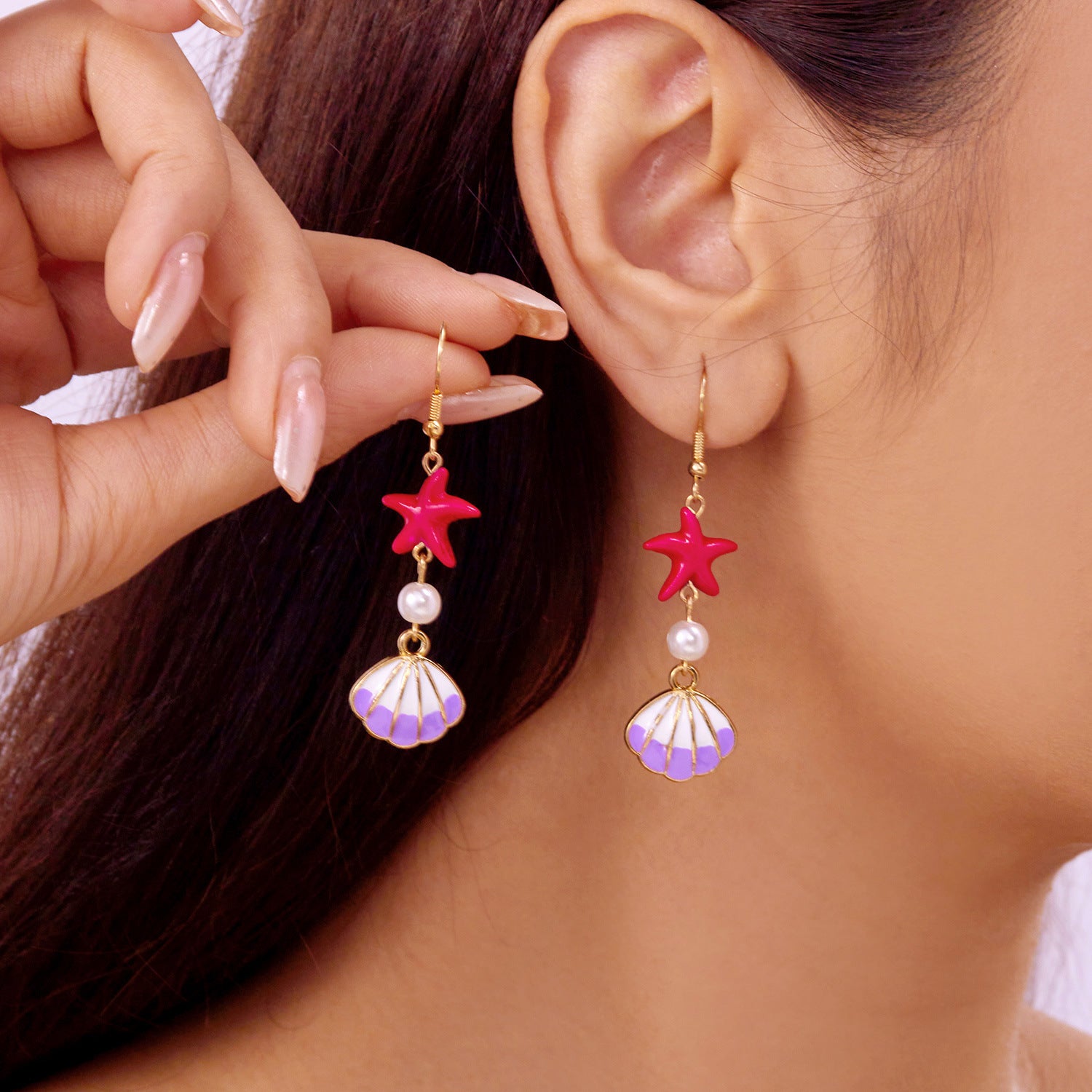 Shell Tassel Drop Earrings - DippedShop Wholesale - #8755