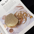 Glitter Rhinestone Acrylic Mini Apple Crossbody Bag 6W10BBG1736