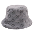 Cute Color Block Fluffy Fur Warm Bucket Hat 6W6HAT818