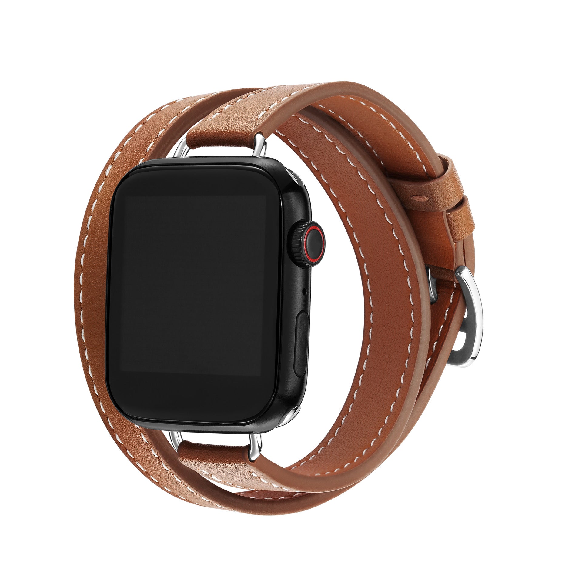 Simple Solid Color PU Leather Watch Band 6W6JWA135