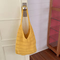 Solid Color Hollow Woven Shoulder Bag 6W10BBG1793