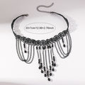 Halloween Lace Hollow Out Tassel Choker Necklace 6W6JNC610