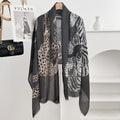 Vintage Leopard Print Long Scarf 6W6NSI195