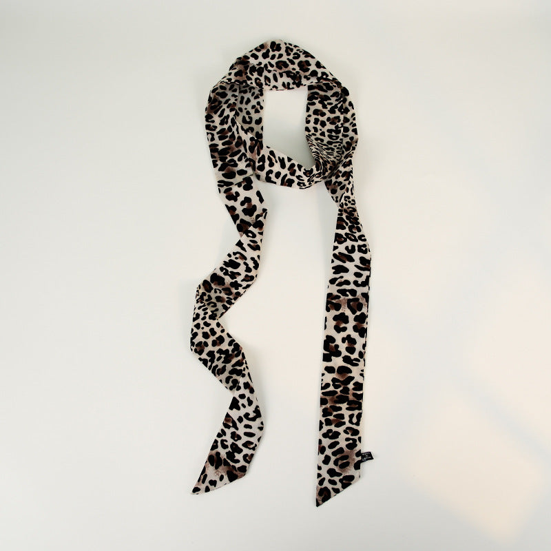 Vintage Leopard Print Silk Scarf 6W6NSI255