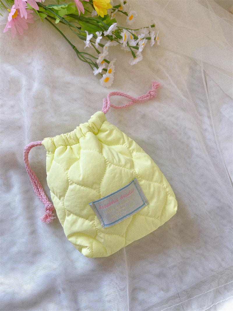 Color Drawstring Coin Purse Wallets DP25C670