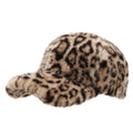 Furry Leopard Print Baseball Cap - DippedShop Wholesale - #1411
