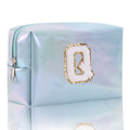 Simple Initial Letter Embroidered Portable Makeup Bag 6S10BOB1037