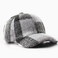 Plaid Sherpa Baseball Cap - DippedShop Wholesale - #3171
