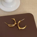 Bowknot Twisted Hoop Earrings - DippedShop Wholesale - #6355