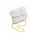 Stylish Solid Color Plush Portable Shoulder Bag 6W10BBG1929