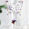 Colorful Butterfly Crystal Bead Wind Chime Suncatcher 6H7HLS215