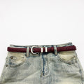 Retro Solid Color Jeans Belt Versatile Leather Belt 6W6JBT163