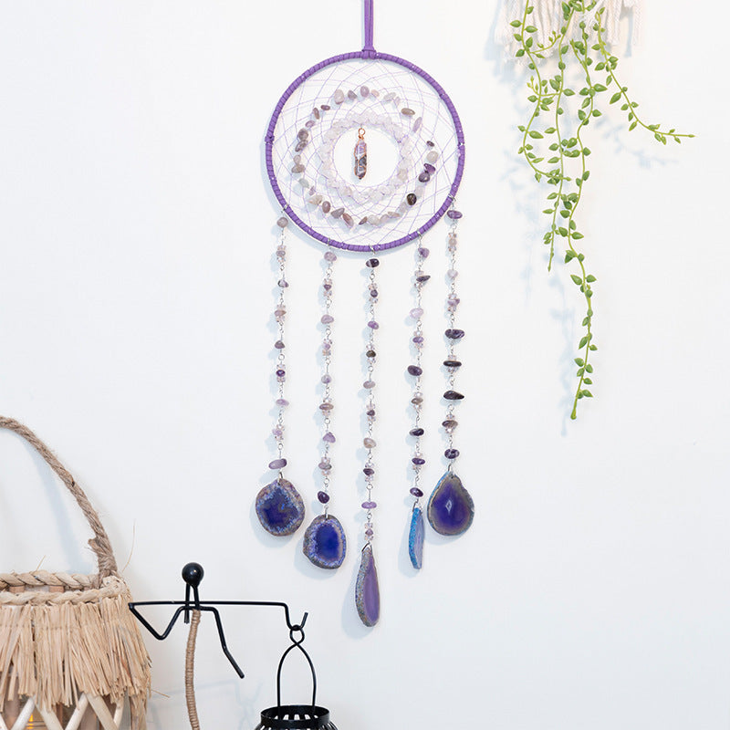 Natural Stone Crystal Tassel Dream Suncatcher MK2ZCAS6H7HLS139