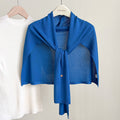 Elegant Solid Color Knit Shawl Wrap 6W6NSC55