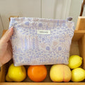 Floral Embossed Portable Large Capacity Makeup Bag MK2BW6W10BOB396