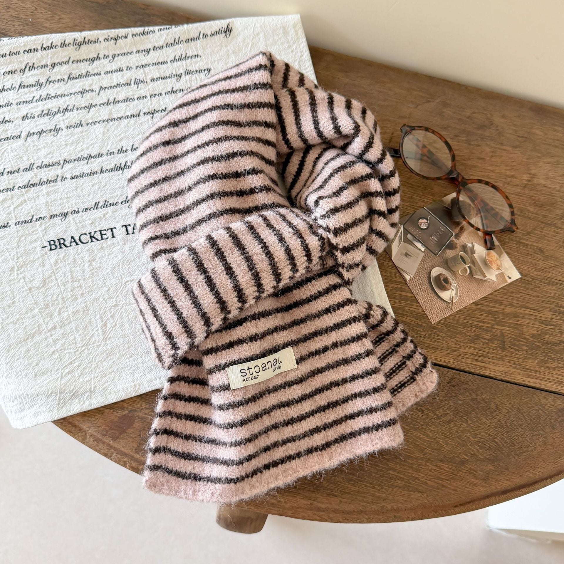Vintage Knit Striped Wool-Blend Scarf 6W6NSC84