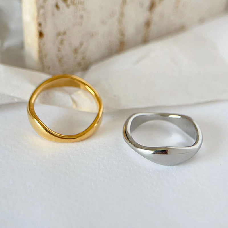 Irregular Gold Plated Ring - DippedShop Wholesale - #8467