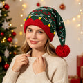 Cute Christmas Knitted Beanies Hat with Pompom 6W6HAT828