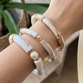 Vintage Bead Bamboo Tube Elast - DippedShop Wholesale - #4867