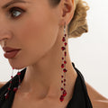 Crystal Tassel Dangle Earrings - DippedShop Wholesale - #2179