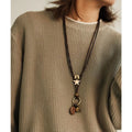 Layered Wooden Star Necklace - DippedShop Wholesale - #0803