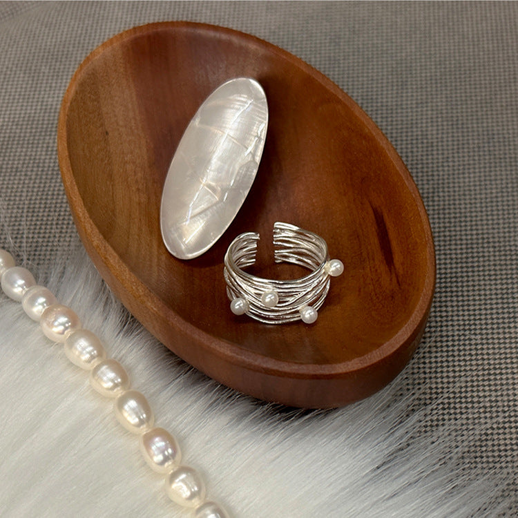 Irregular Pearl Multi-Layer Ring - DippedShop Wholesale - #3987