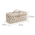 Minimalist Quilt Shell Double Layer Cosmetic Bag 6S5CO123