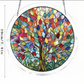 Colorful Stained Glass Style Puzzle Acrylic Suncatcher 6H7HLS181