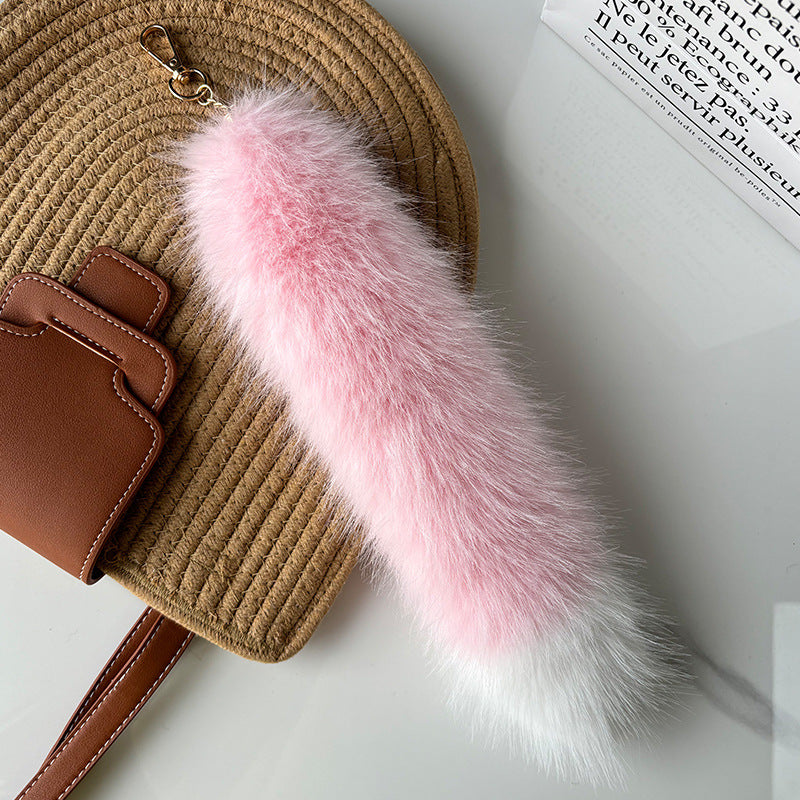 Fluffy Furry Tail Keychain - DippedShop Wholesale - #9043