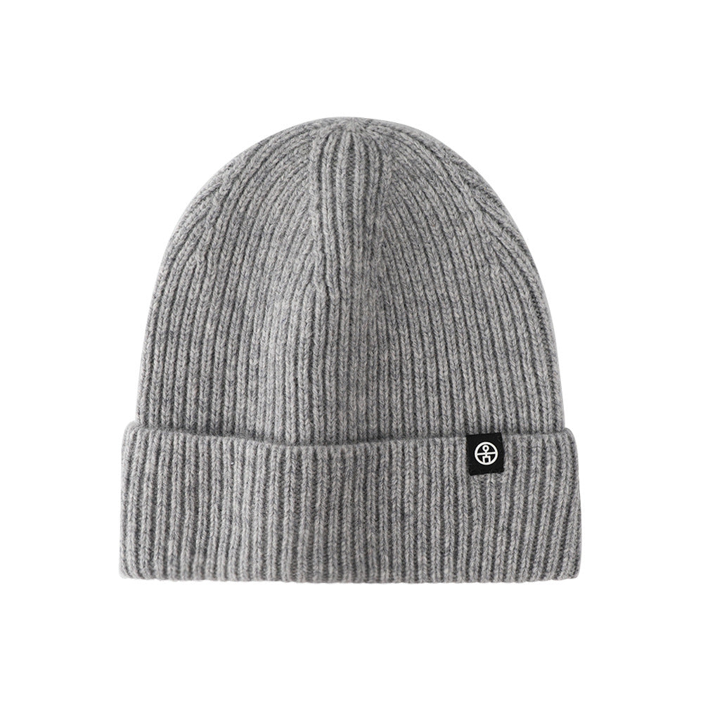 Casual Wool Blend Solid Color Knit Banie Hat 6W6HAT660