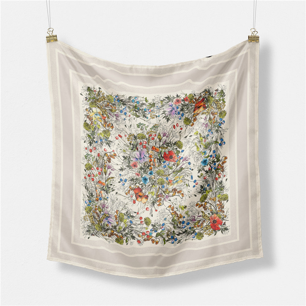 Abstract Silk Square Scarf - DippedShop Wholesale - #9715