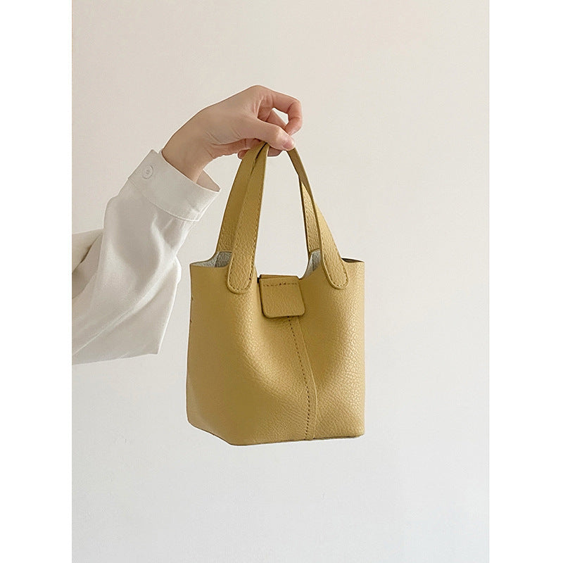Trendy Soft PU Leather Bucket - DippedShop Wholesale - #7715