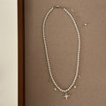 Pearl Chain Pendant Necklace - DippedShop Wholesale - #3955