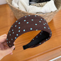 Vintage Floral Polka Dot Wide Headband 6W6HBD280