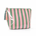 PVC Glossy Striped Waterproof Cosmetic Bag MK2BLW6C5CO09
