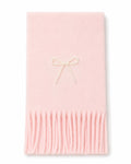 Elegant Pearl Bowknot Warm Tassel Scarf 6W6NSC128