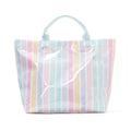 Minimalist Color Block Striped Portable Tote Bag MK2BLW6W10BBG585
