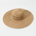 Wide Brim Foldable Straw Hat - DippedShop Wholesale - #2147