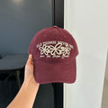 Minimalist Flower Embroidery Versatile Baseball Cap MK2BW6W6HAT88