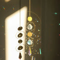 Celestial Moon Star Crystal Wind Chime Suncatcher 6H7HLS201