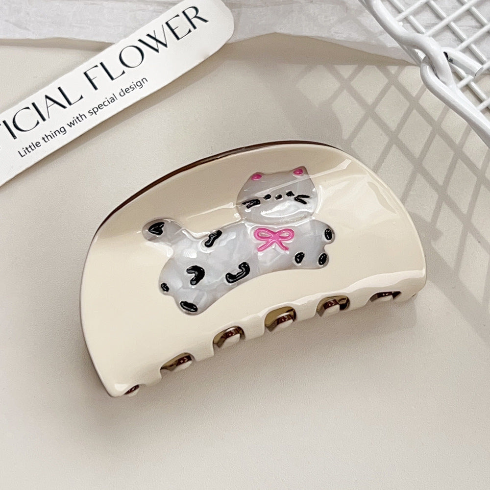 Cute Dog Patchwork Acetate Hair Claw MK2PPM6W6HCP340